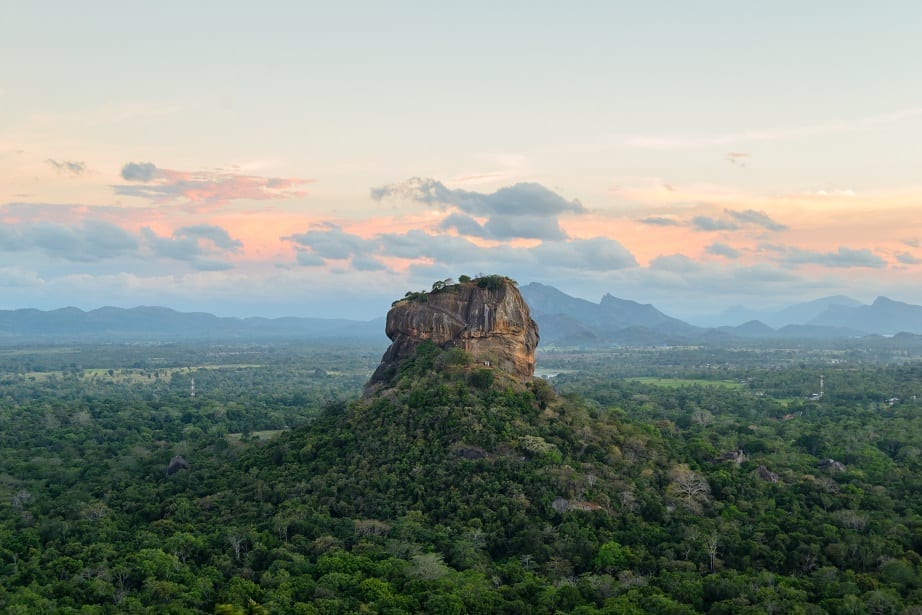 The Historical Sigiriya Rock Fortress Is Surrounded By A Breathtaking Landscape