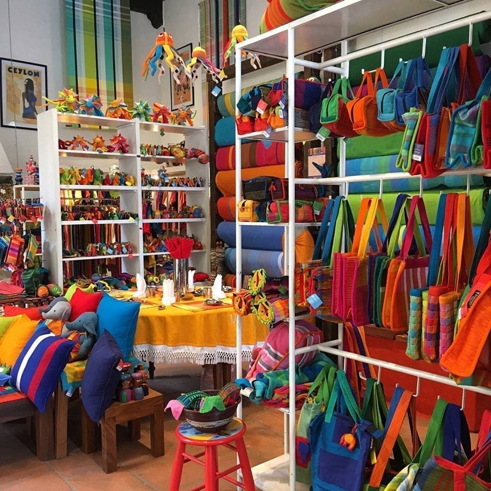 Drop by a lovely colorful store at Galle Fort on a trip to Sri Lanka