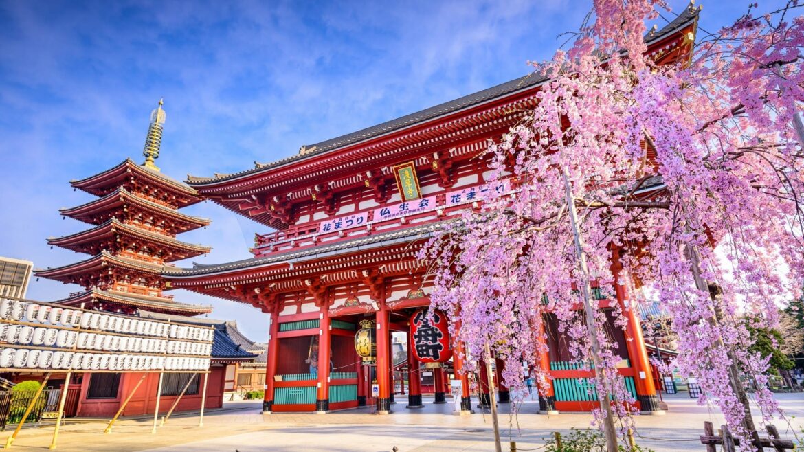 Sensoji Tepmle in Tokyo, Japan, included tours offered by Asia Vacation Group
