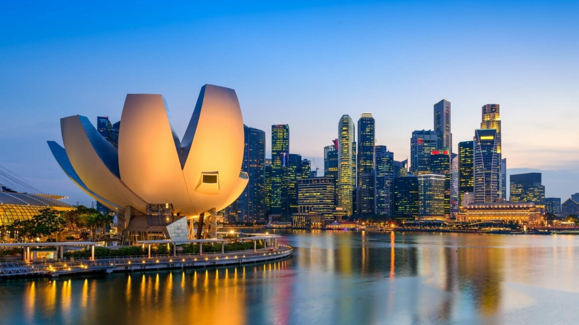 Marina Bay Twilight in Singapore