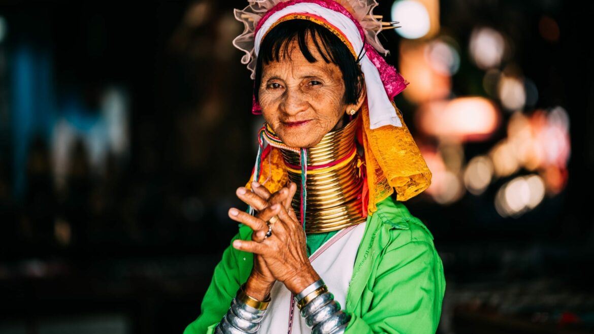 Long Neck Tribe Woman in Chiang Mai, Thailand