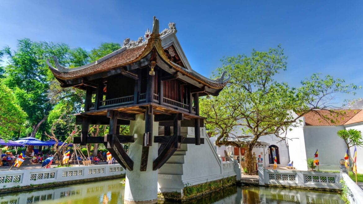 Hanoi One Pillar Pagoda, Vietnam, included in tours offered by Asia Vacation Group