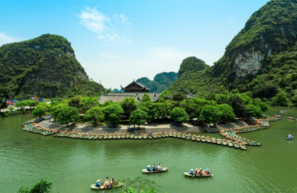 Trang An lake, Vietnam, included in tours offered by Asia Vacation Group