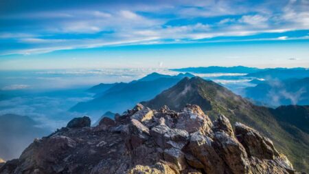 Yushan or Mt Jade Mountain - The tallest mountain in Taiwan
