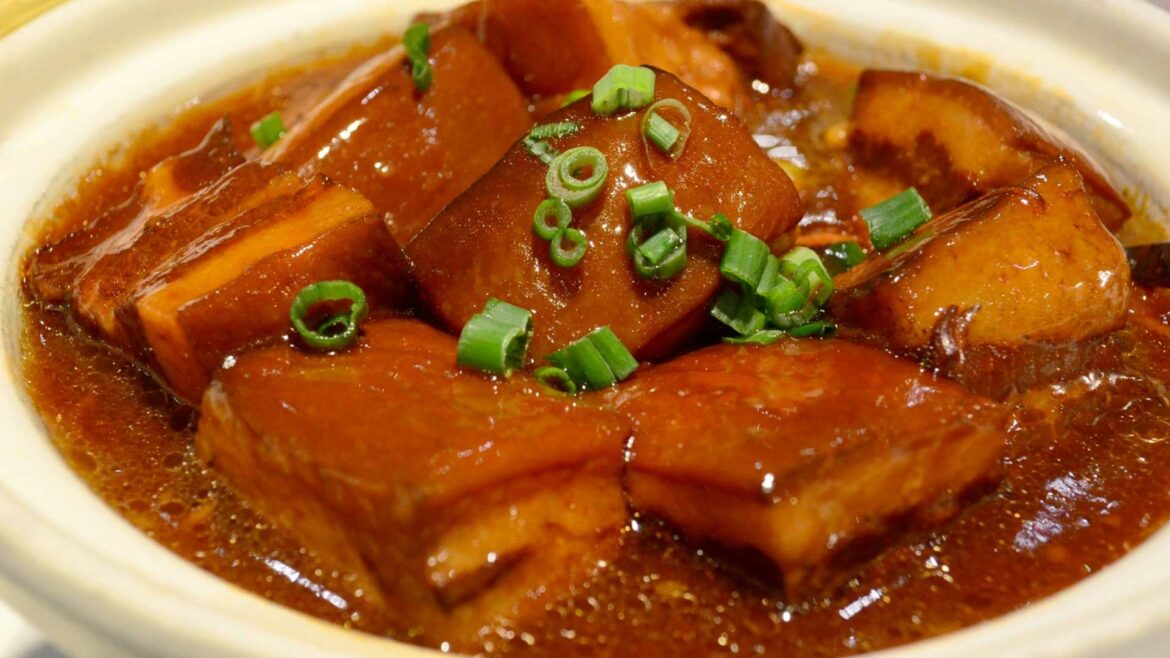 the famous dongpo pork tasty braised pork belly