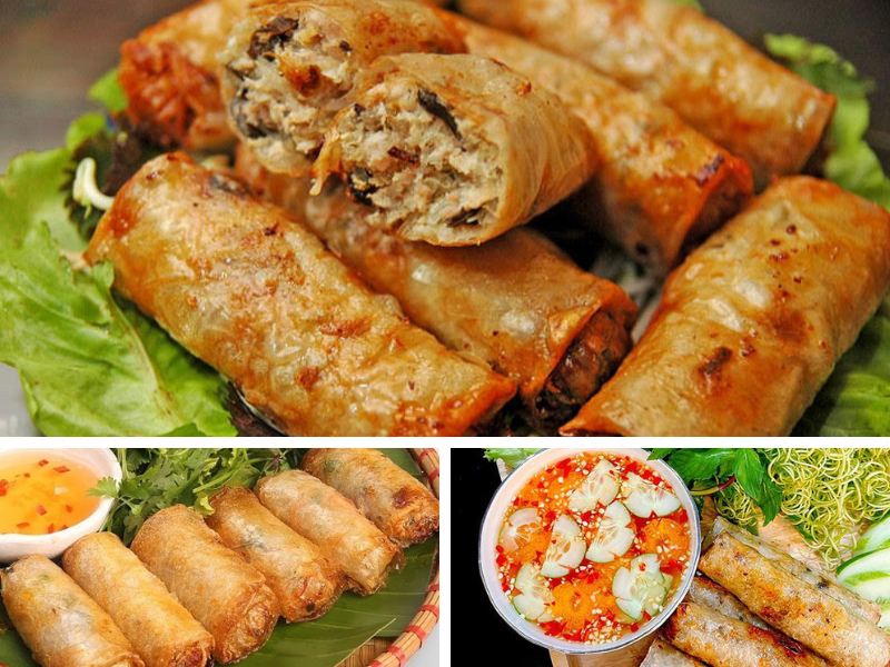 Hanoi Food Spring Rolls