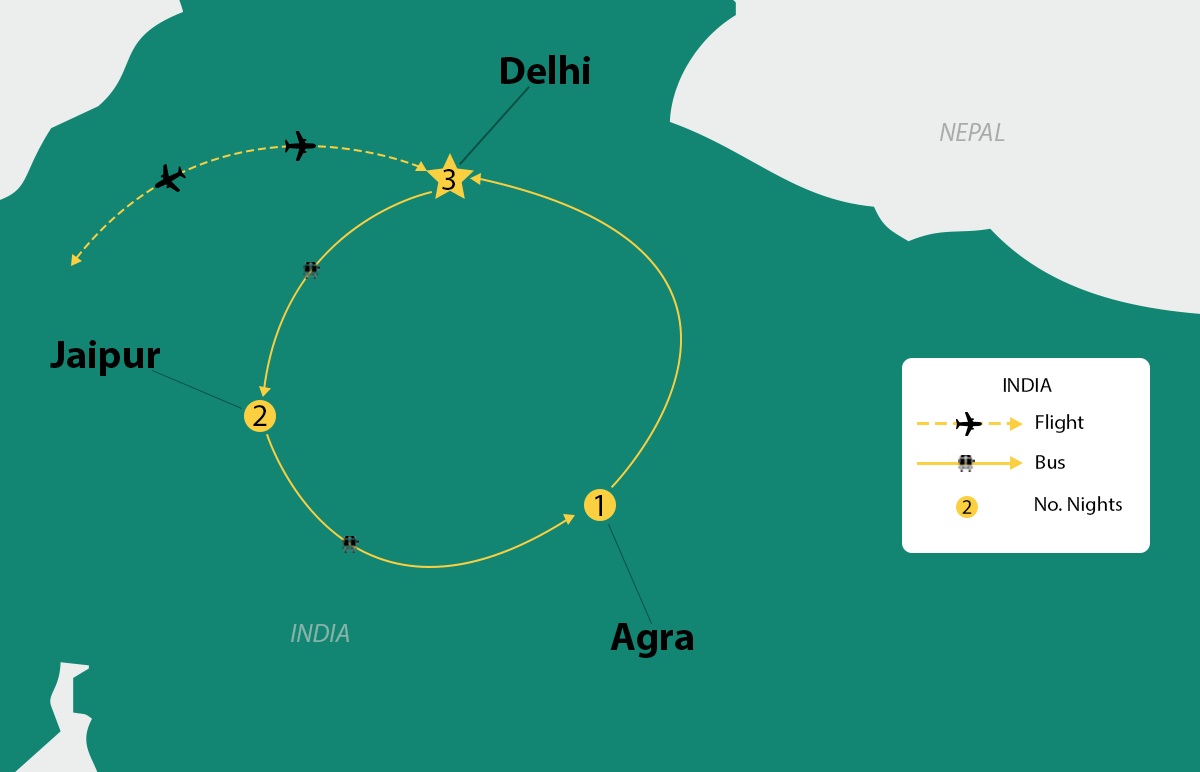 map-au-8-days-highlights-of-india