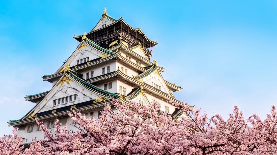 Osaka castle is included in Japan tours offered by Asia Vacation Group.