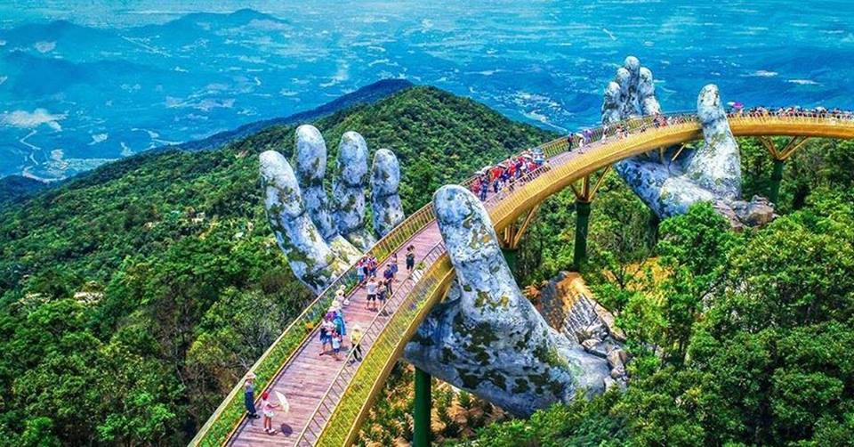 Golden Bridge in Ba Na, Da Nang, included in tours offered by Asia Vacation Group