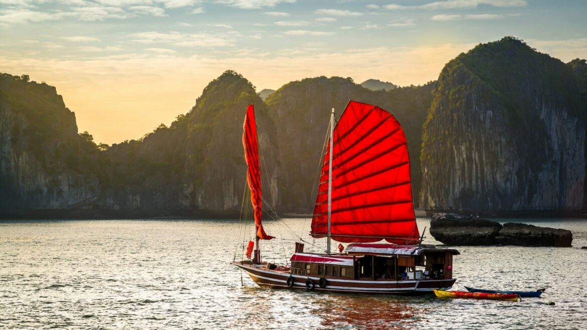 Halong bay Junk Boat, Vietnam, included in tours offered by Asia Vacation Group